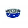 Weatherbeeta Products Weatherbeeta Non Slip Stainless Steel Silicone Bone Dog Bowl