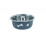 Weatherbeeta Non Slip Stainless Steel Silicone Bone Dog Bowl