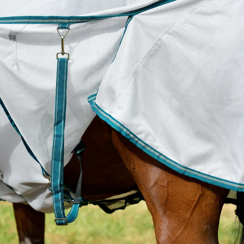 Weatherbeeta Comfitec Zephyr Plus Mesh Combo Neck Fly Rug in Silver-1