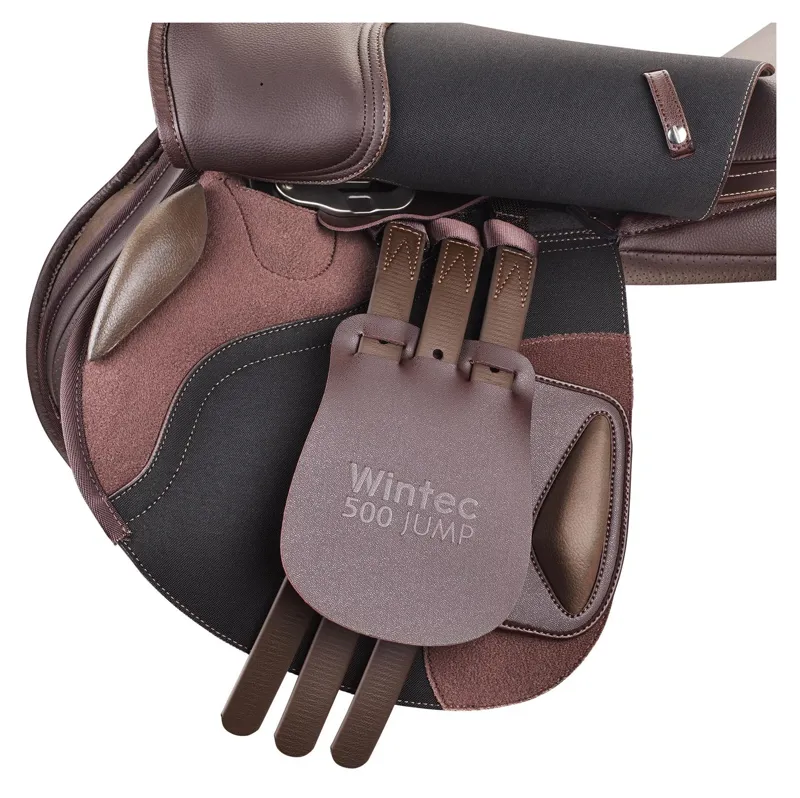 Wintec 500 Jump Saddle with Hart in Brown-2