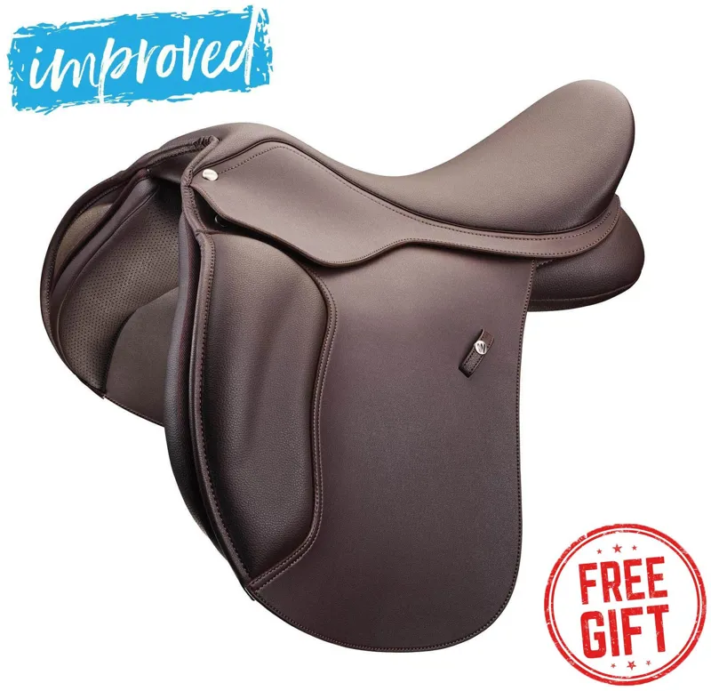 Wintec 500 Wide All Purpose Saddle with HART in Brown-1