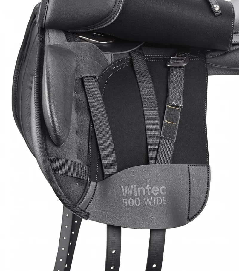 Wintec 500 Wide Dressage Saddle with Hart in Black-2