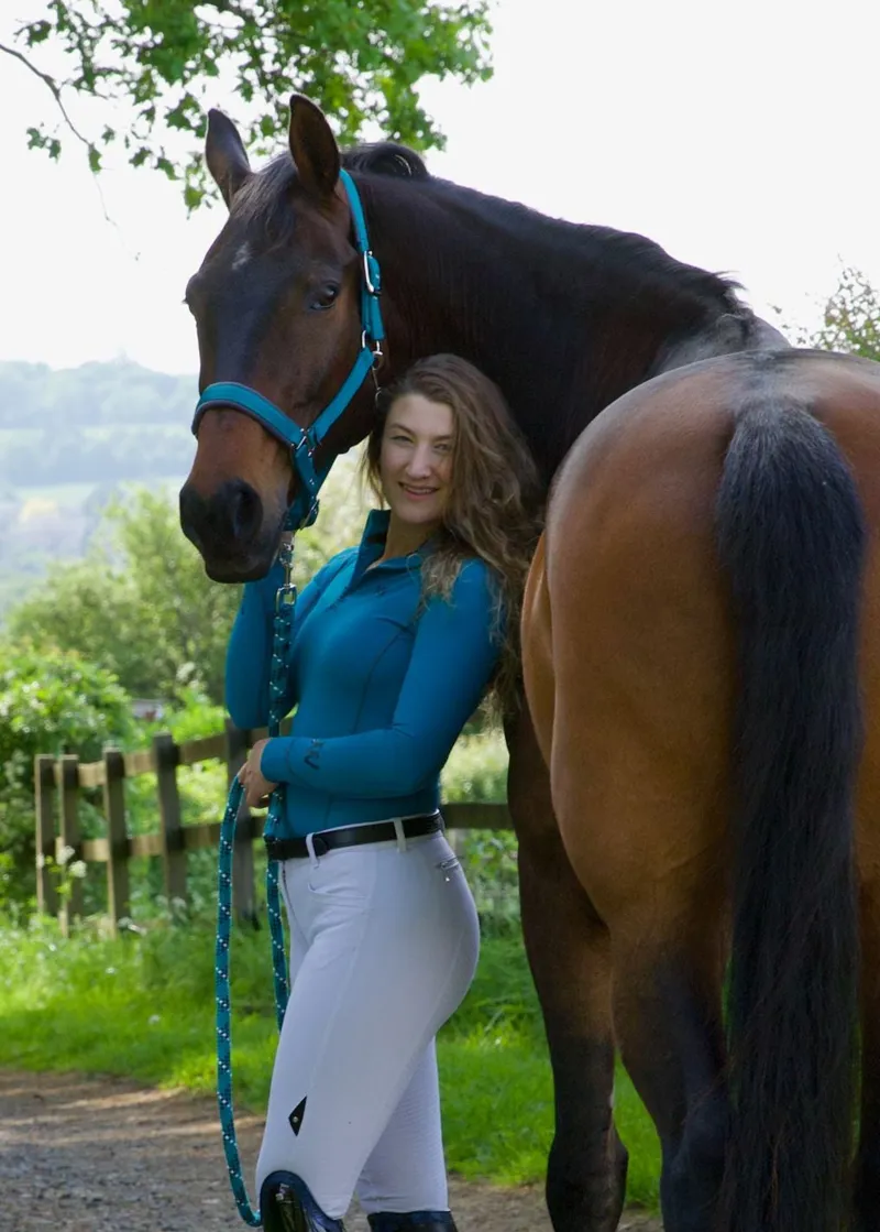 Woof Wear Contour Lead Rope in Turquoise-1