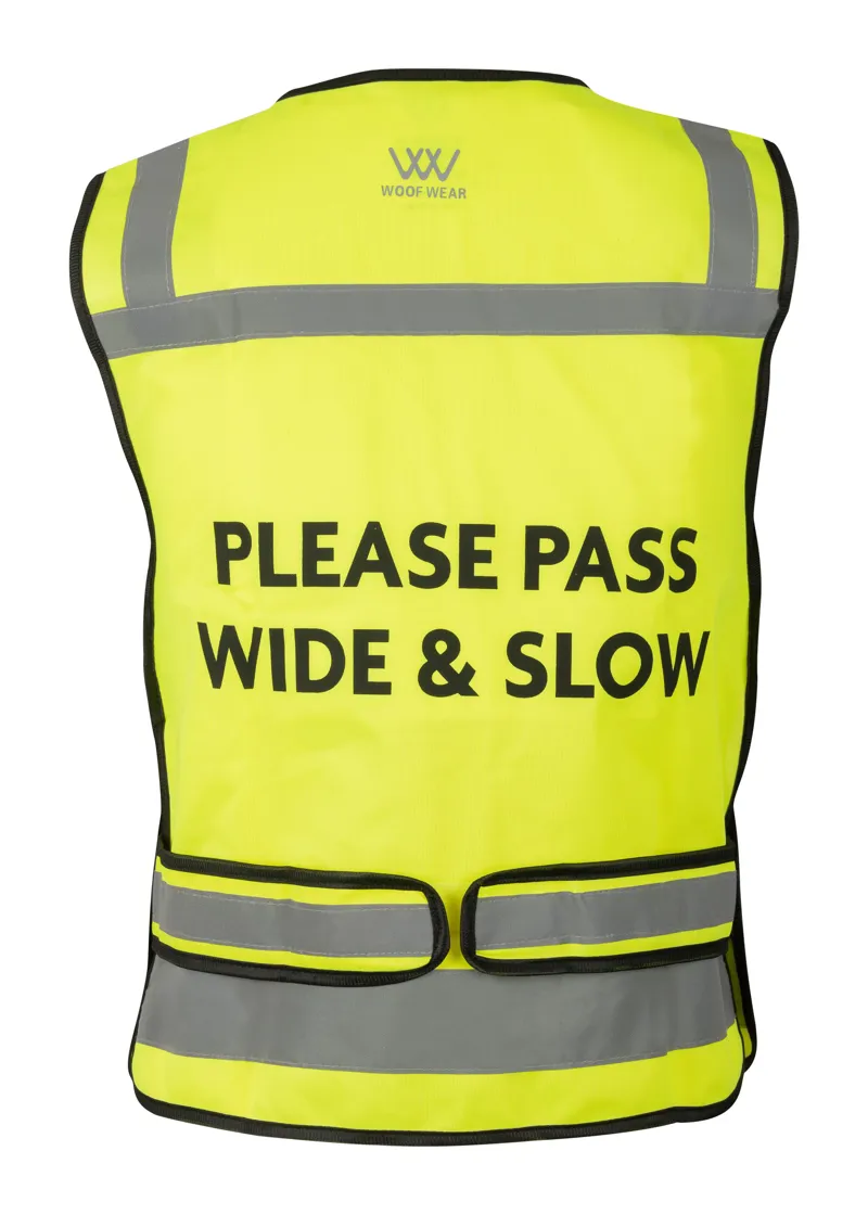 Woof Wear Hi Vis Riding Vest Adult in Fluorescent Yellow-1