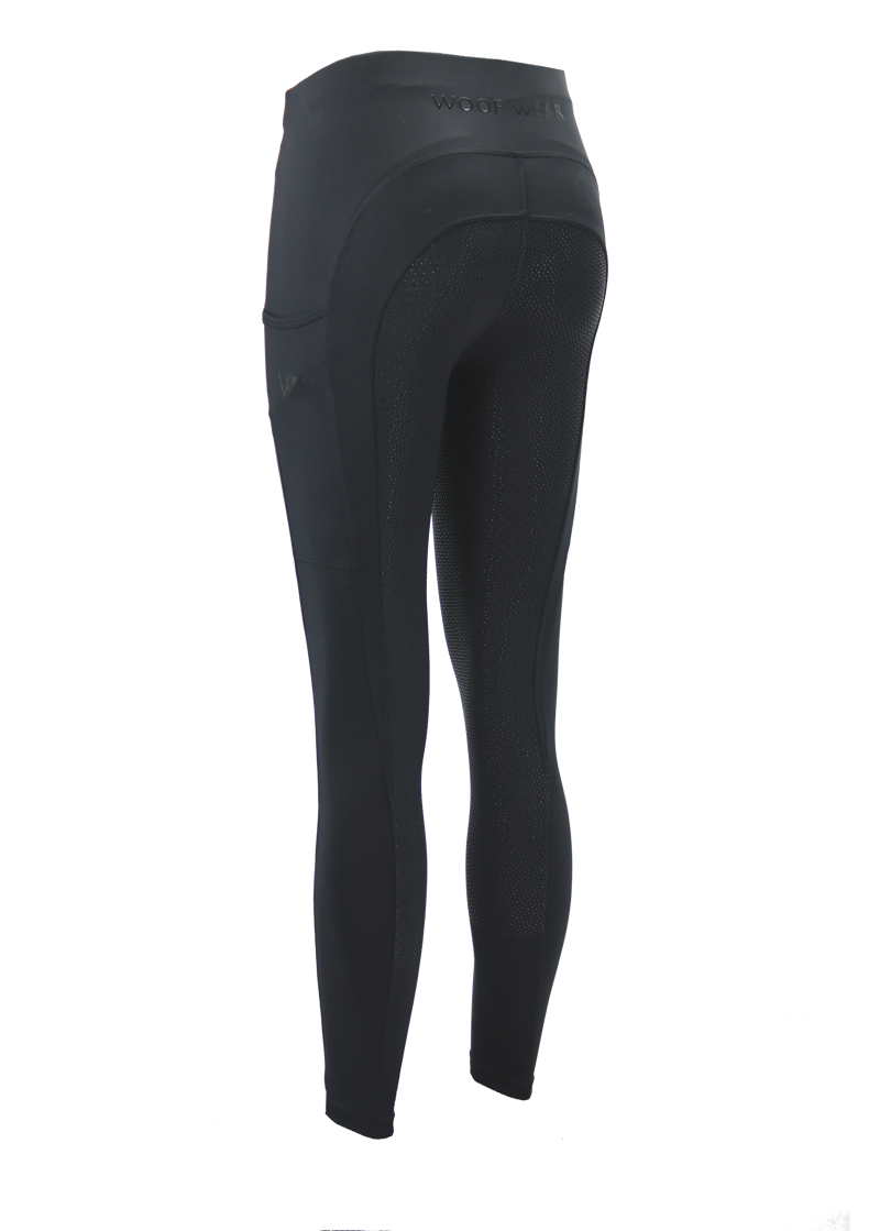 Woof Wear Young Rider Pro Tights in Black-2