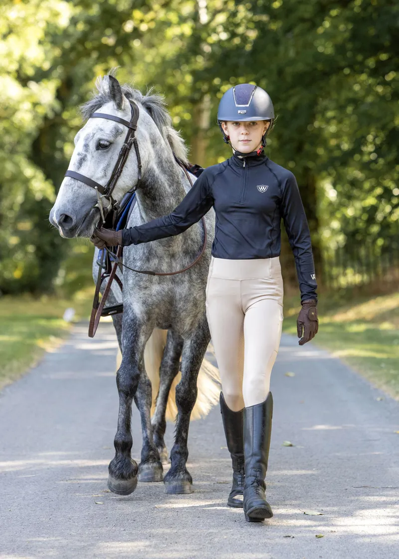 Woof Wear Young Rider Tech Shirts in Black-2
