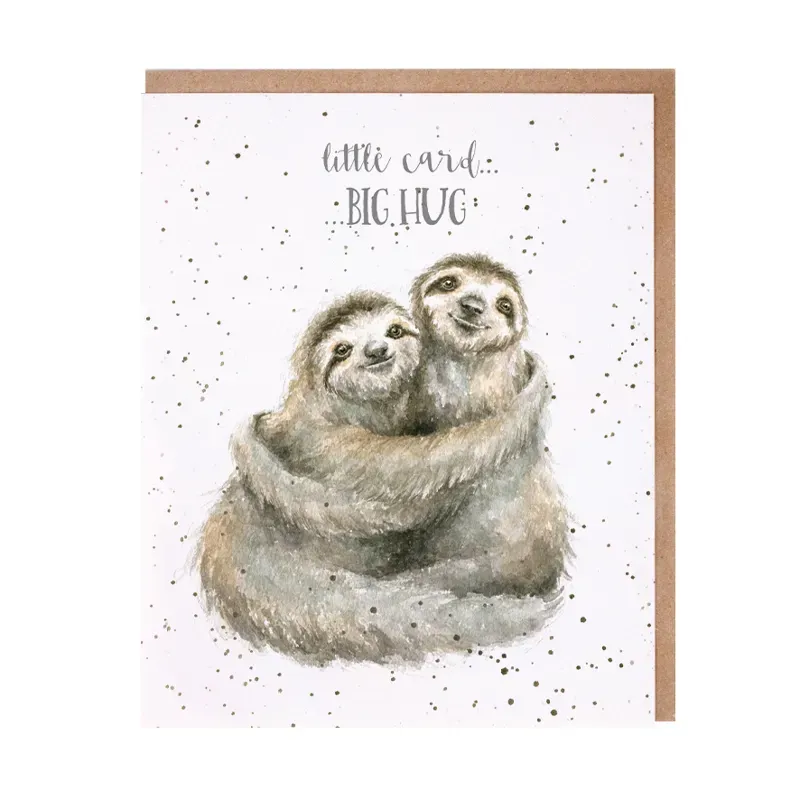 Wrendale Designs Little Card Big Hug Greeting Card