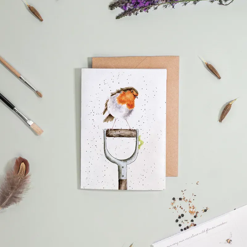 Wrendale Designs The Gardener's Friend Seed Card -1