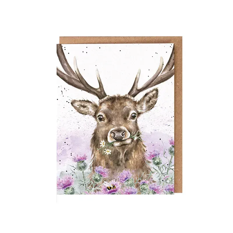 Wrendale Designs Thistle Make You Smile Seed Card 