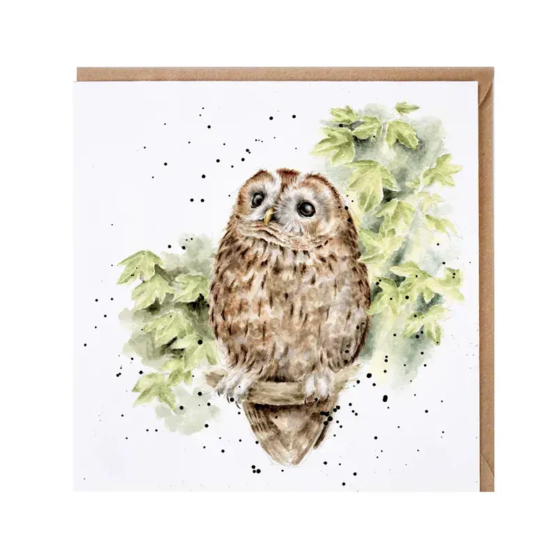 Wrendale Designs Treetops Greetings Card in White