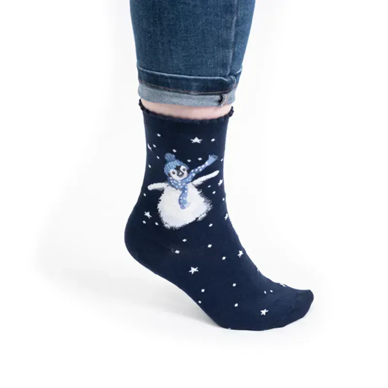 Wrendale Designs Winter Wonderland Penguin Socks Women's-2