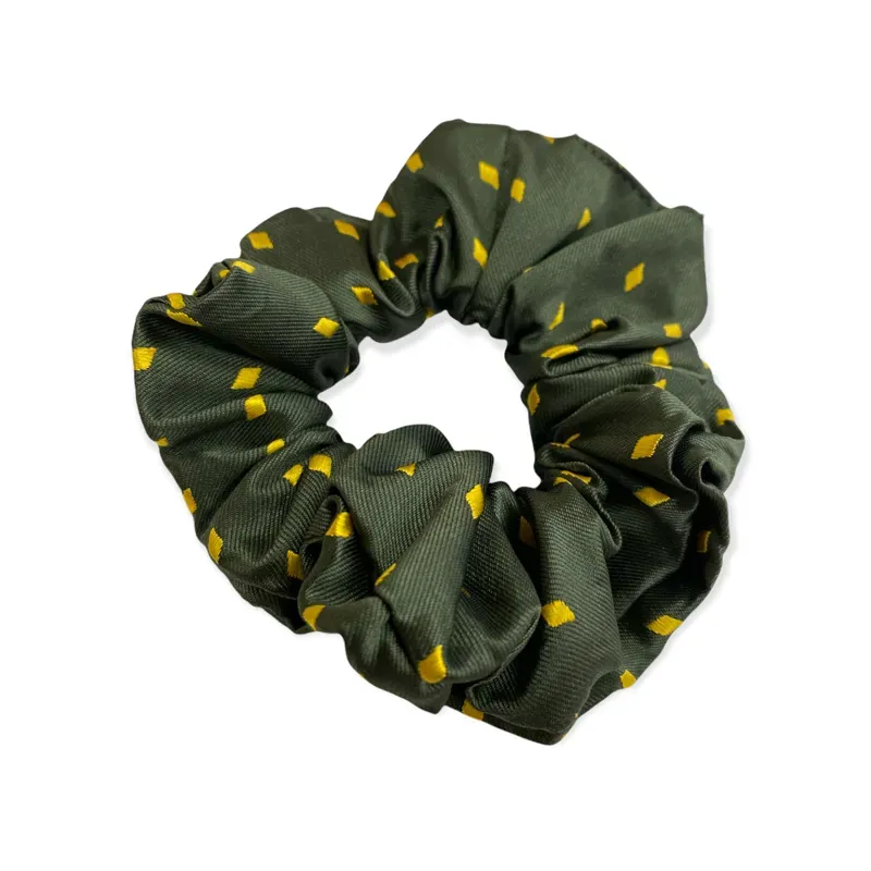 Equetech Diamond Hair Scrunchie in Green
