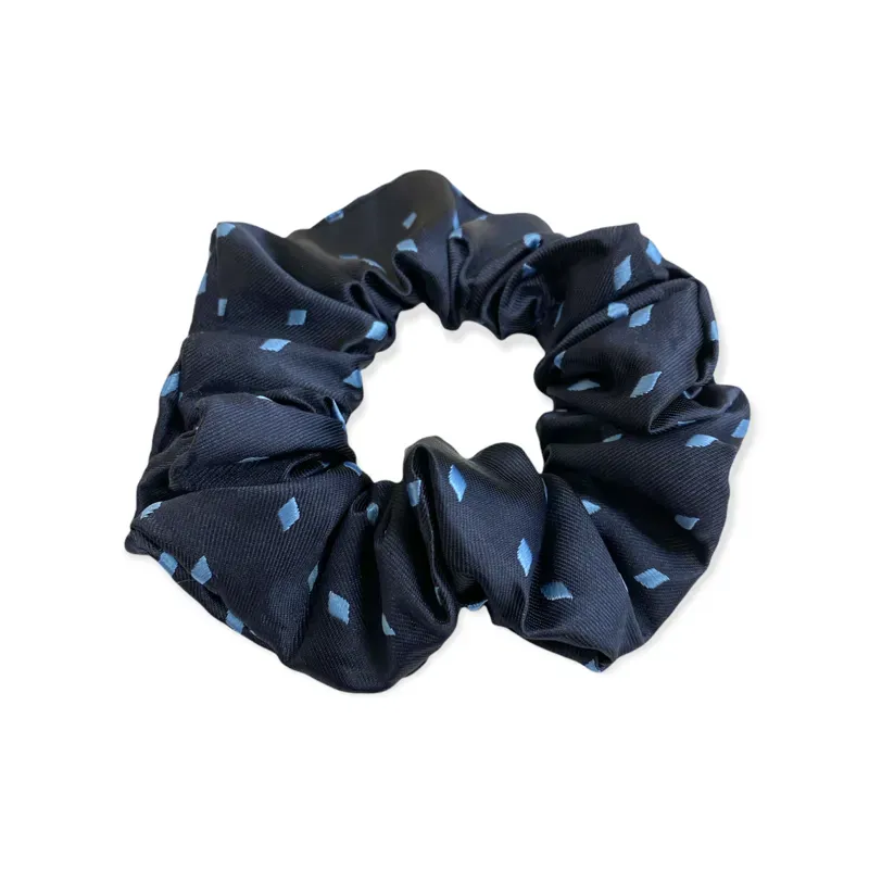 Equetech Diamond Hair Scrunchie in Blue