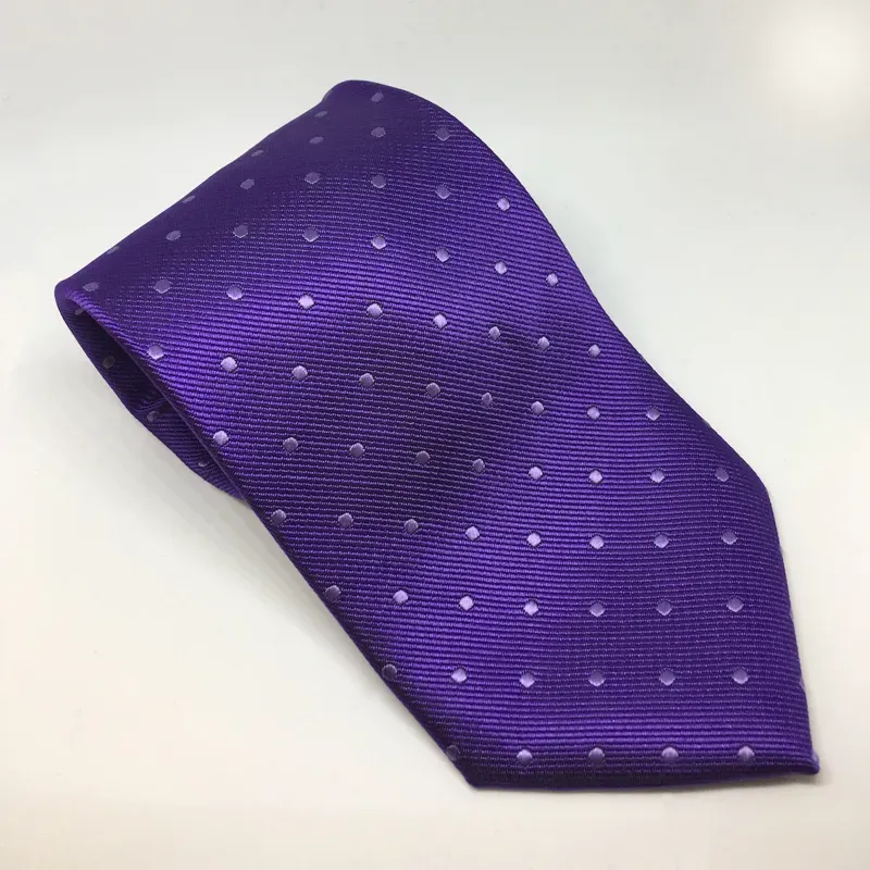 Equetech Polka Dot Show Adult Tie in Purple and Lilac 