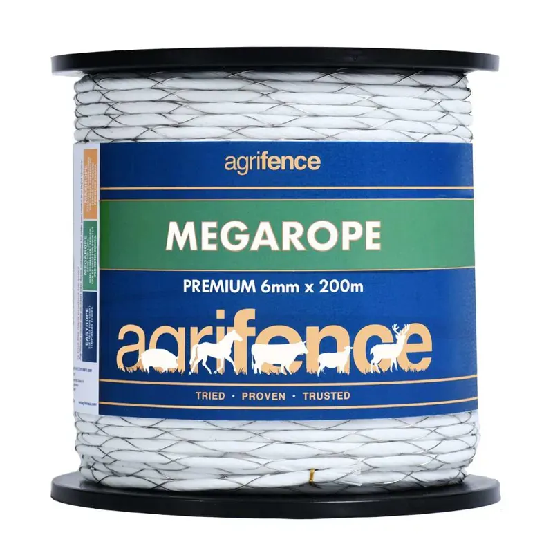 Agrifence H4769 200m Megarope Premium Fence Rope in White