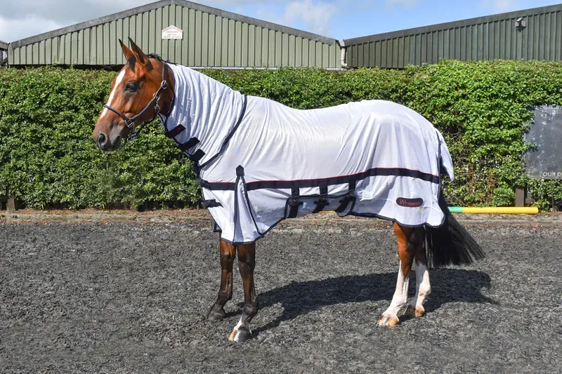 Whitaker Rastrick Mesh Fly Rug in White