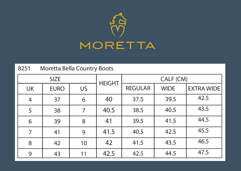 bella-size-chart