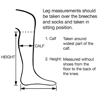 How to measure for long boots - Townfields Saddlers