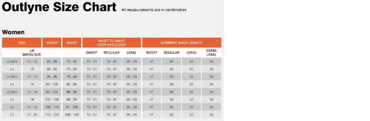 outlyne-ladies-size-guide